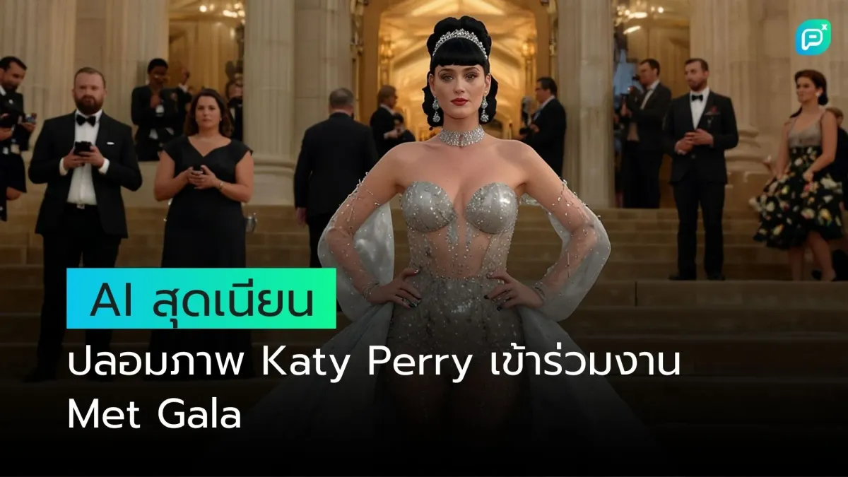 AI สุดเนียน ปลอมภาพ Katy Perry เข้าร่วมงาน Met Gala